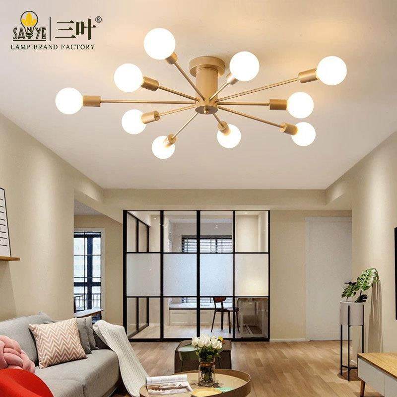 创意卧室吸顶灯 现代简约北欧个性餐厅书房铁艺客厅灯ins风灯具,家装灯饰光源,客厅吸顶灯,淘宝优惠券,粉丝福利购,淘宝优惠卷