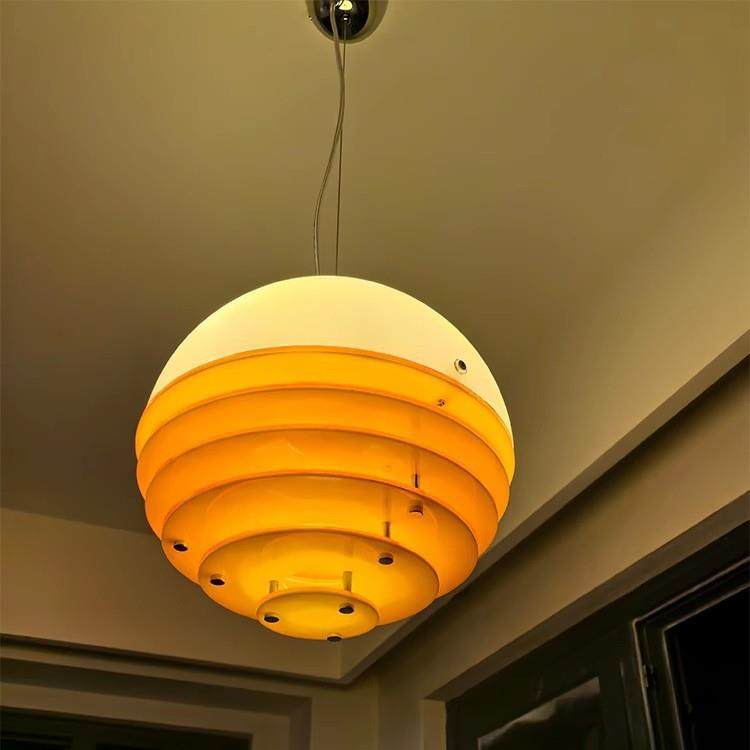 中古包豪斯日落橙色餐厅吊灯床头吧台岛台孟菲斯设计复古师氛围灯,家装灯饰光源,智能吊灯,淘宝优惠券,粉丝福利购,淘宝优惠卷
