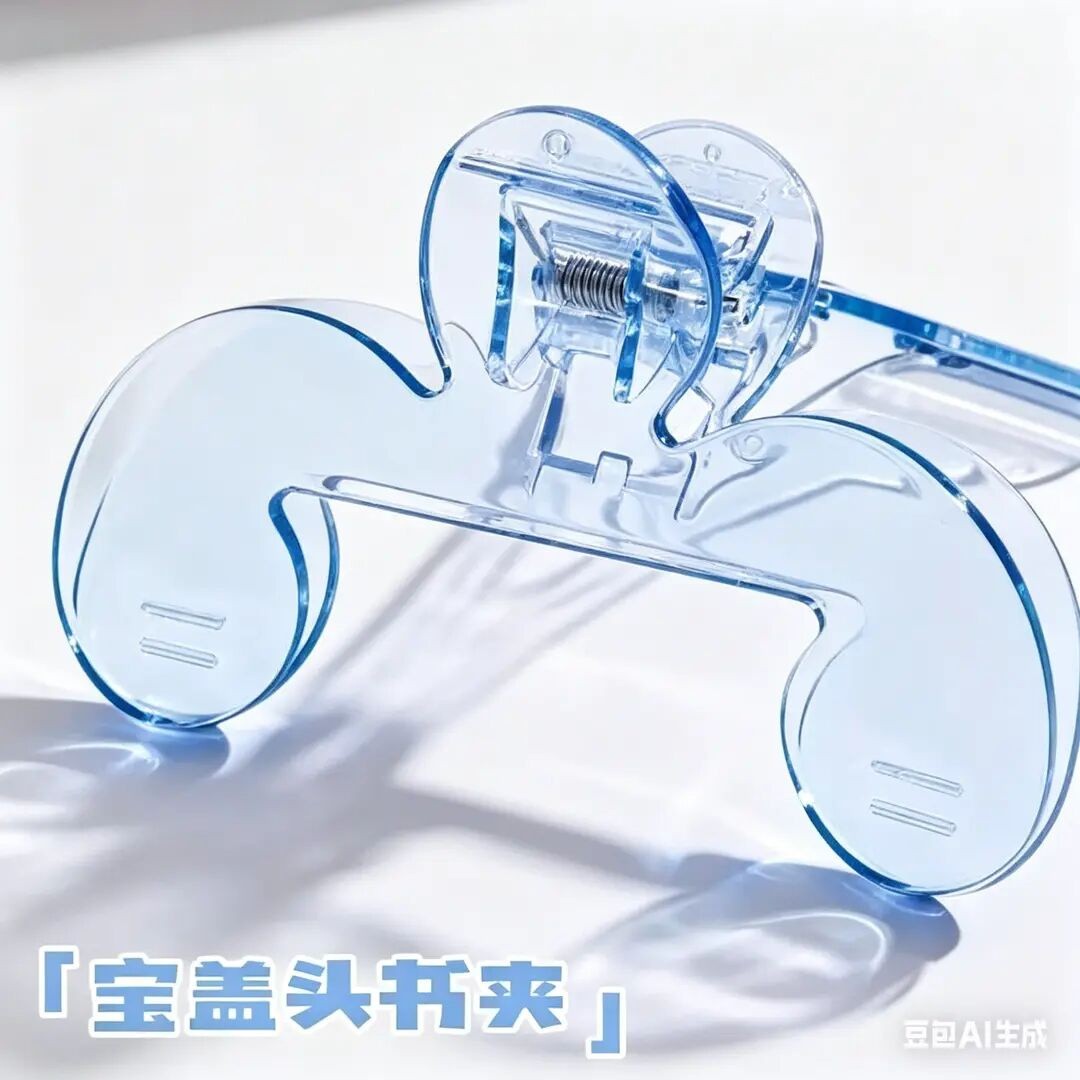 宝盖头书夹12度防书翻页透明感实用小孩子生活用品QL