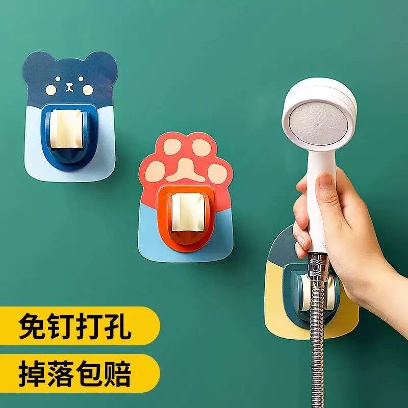 花洒支架免打孔喷头挂座可调节浴室儿童花洒淋浴固定底座架ZF