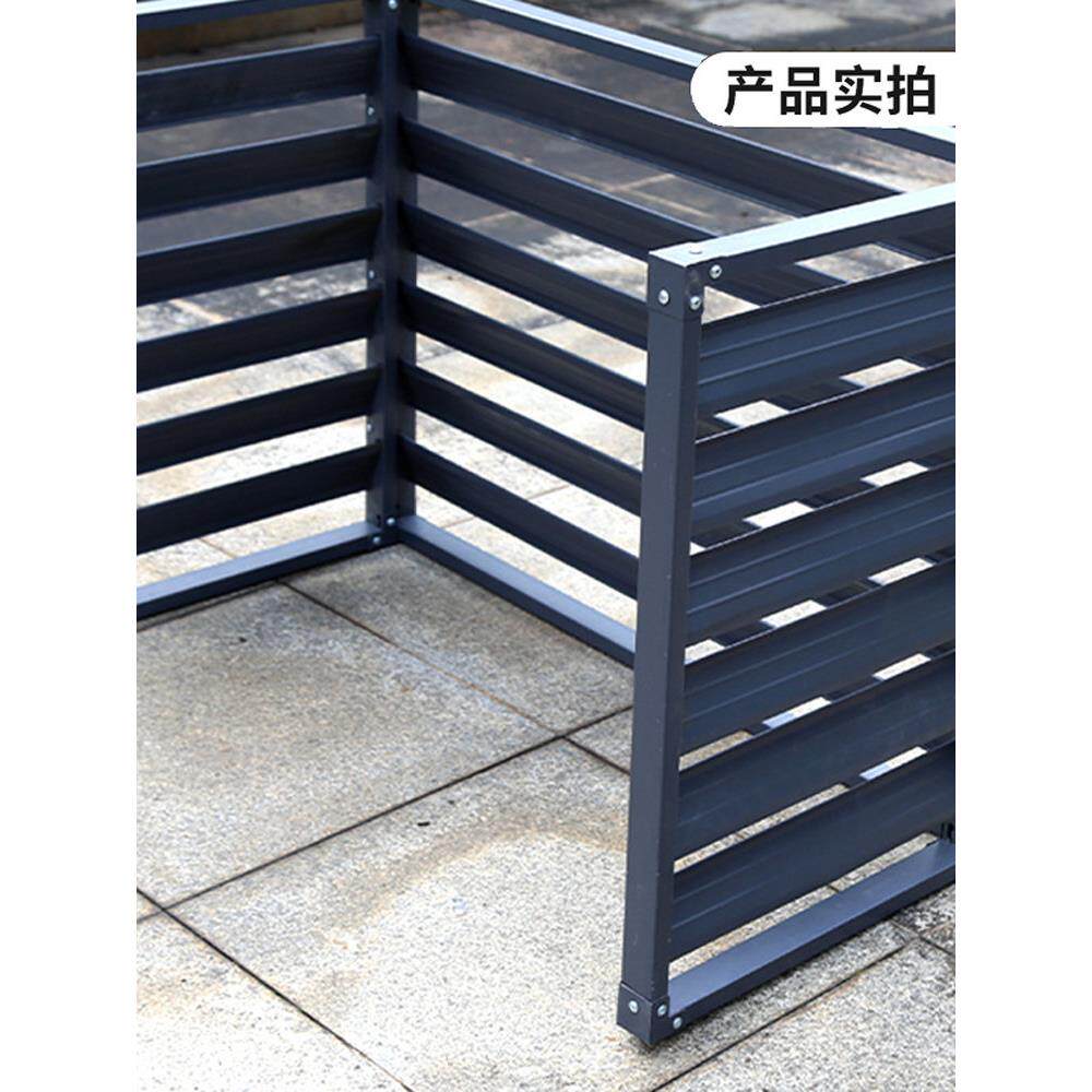 空调外机罩锌钢百叶窗格栅防雨防晒室外防护罩空调外机保护罩