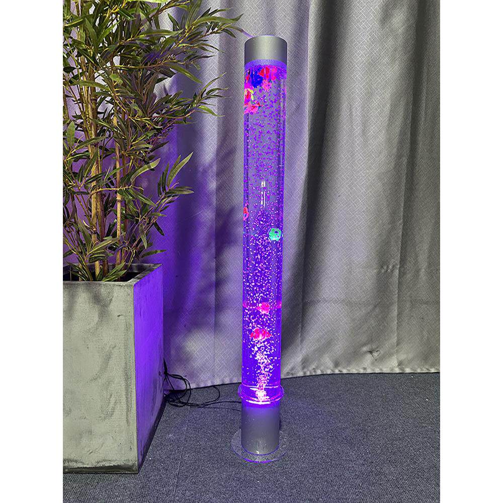 定制亚克力卧室新居摆件气泡柱水族婚庆路引水柱管室内背景装饰