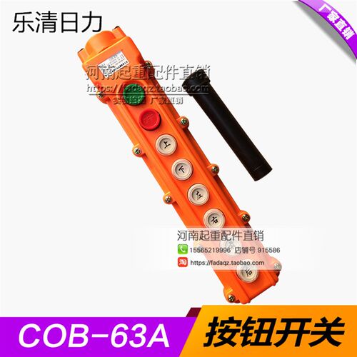 起重机/天车/行车/电动葫芦控制手柄  乐清日力COB-63A按钮开关