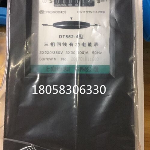 上海电表厂有限公司 DT862-4 30-100A三相四线电度表