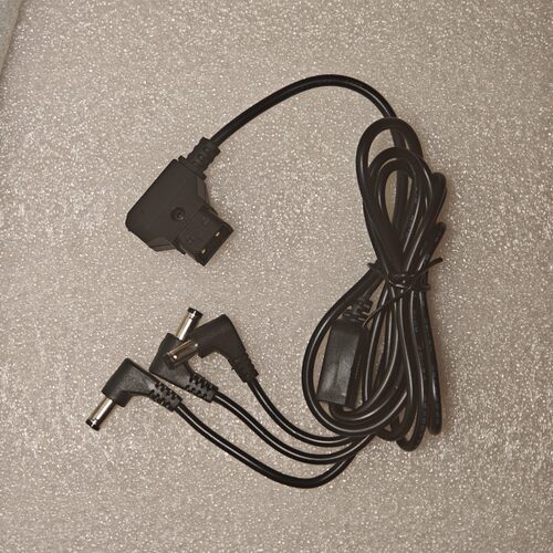 D-TAP一分三dc 电源线，V口电池 B型插头分三个dc5525