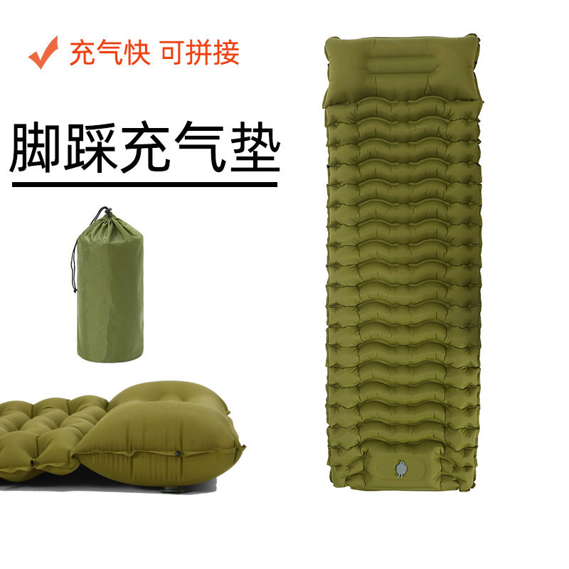 充气防潮垫户外露营帐篷睡垫加厚汽车拼接双人床垫气垫地垫超轻
