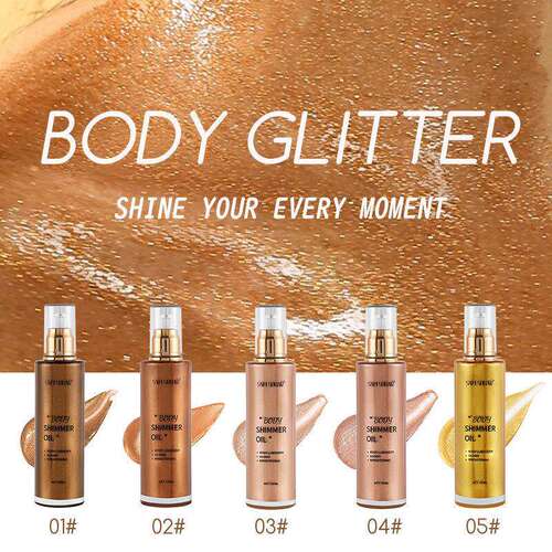 SAM SUGAR 5-Color Body Shimmer Oil 五色发光高光油 闪光修容