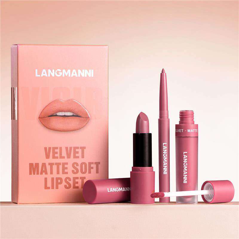 6 Pcs Lip Makeup Set 唇线笔唇液组合套装
