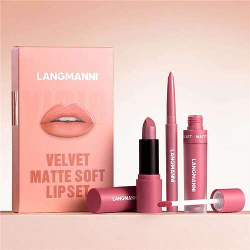6 Pcs Lip Makeup Set 唇线笔唇液组合套装
