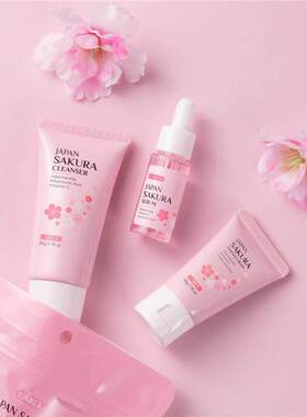 3 Pcs Skincare Set 护肤三件套洁面精华液精华霜套盒