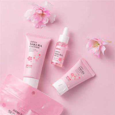3 Pcs Skincare Set 护肤三件套洁面精华液精华霜套盒