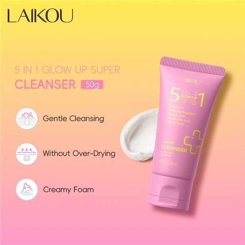 5 In 1 Glowing Facial Cleanser 50g 五合一发光洗面奶补水保湿