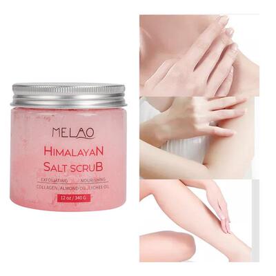 MELAO Himalayan Salt Scrub Face Foot & Body Exfoliator