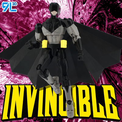 9L-3D打印玩具暗翼无-敌少侠马克Invincible模型可动动漫周边成品