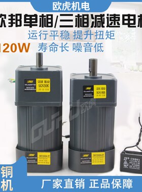 120W三相齿轮减速电机5IK120GN-YF380V齿轮箱5GN20KB OPG输送马达