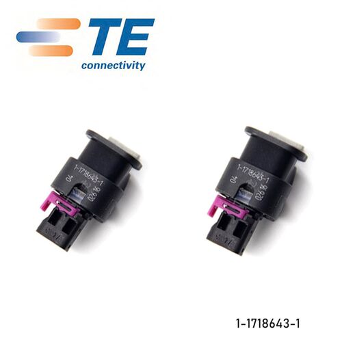 TE AMP/泰科 1-1718643-1 连接器 2孔插头 母壳 接插件 原装现货
