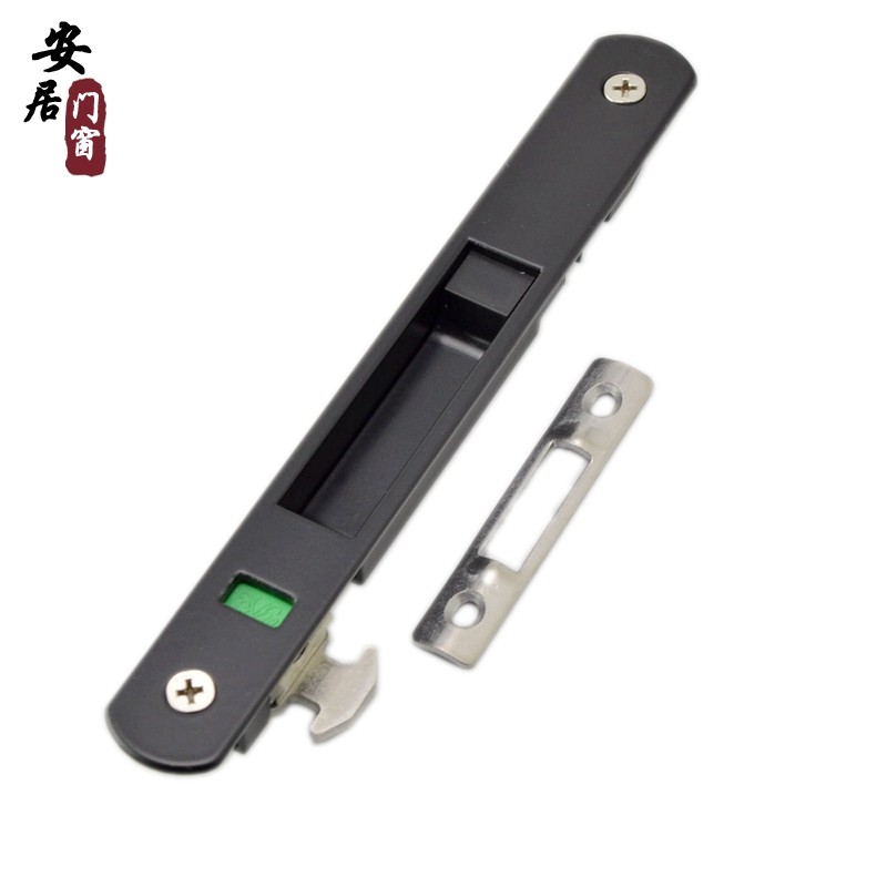 老式90移门钩锁铝合金推拉门勾锁窗锁移窗锁扣门窗配件单面自动锁