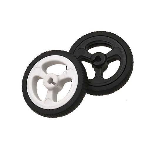 ZJ327 3PI miniQ小车N20电机橡胶轮 直径34mm 码盘34*7