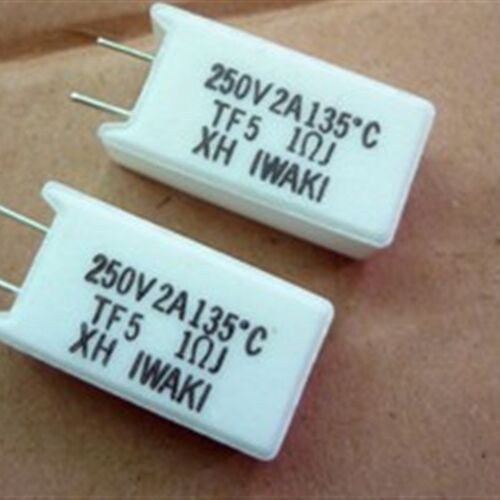 进口日本产带温度保险水泥电阻5W1R 5W1欧5W1OHM 250V2A 135度