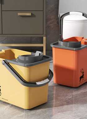 BTV4手压拖地桶带滑轮加厚老式洗拖把桶墩布桶清洁桶地拖桶拧水拖