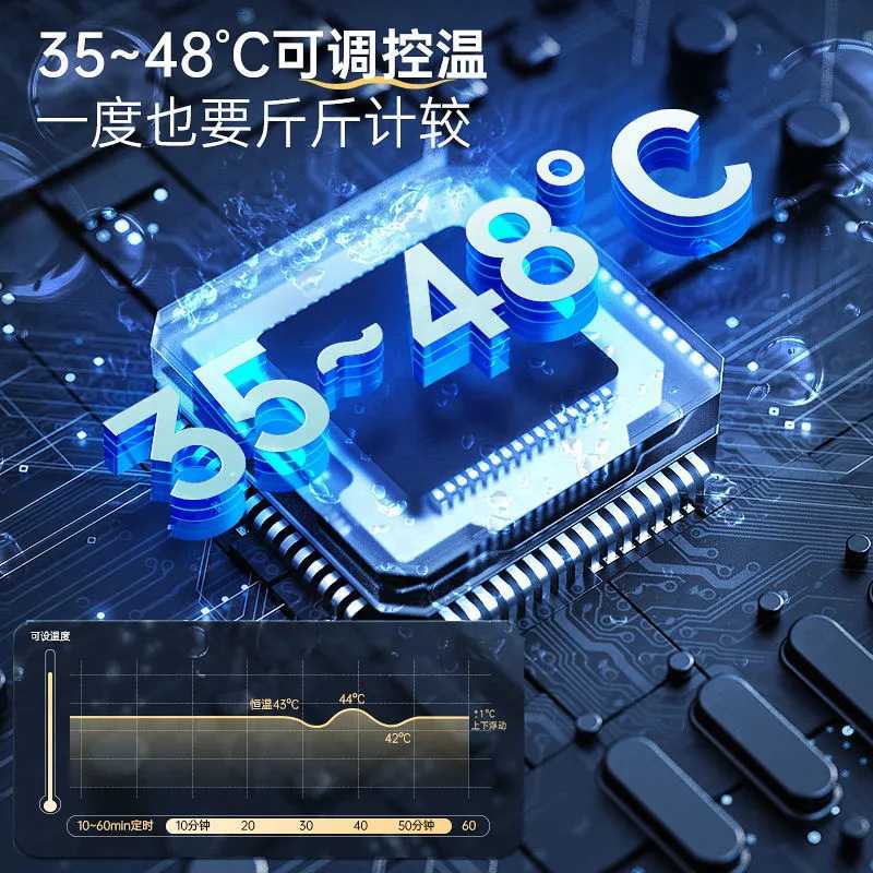 折叠足浴盆全自动按摩泡脚桶电动加热洗脚盆恒温深桶足浴器厂