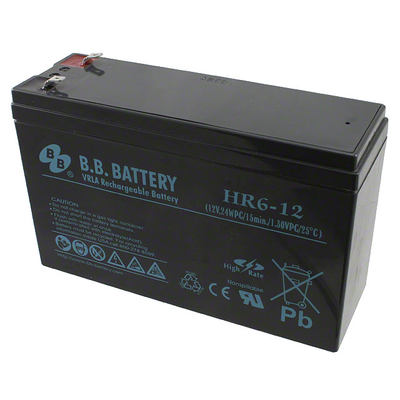 现货美国BB HR6-12 12V24W 12V5AH应急电源 电子陈 UPS电源用电池