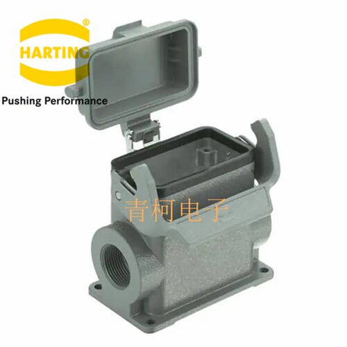 19300100297 HARTING重载连接器 单扣保护盖金属底座 M32航空插头