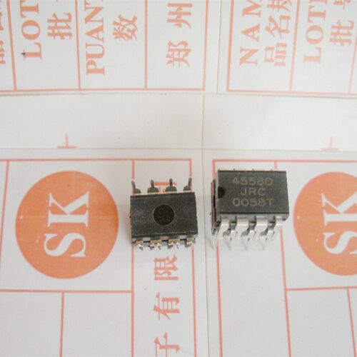 全新 4558D  DIP-8/功放音响块/双运算放大器