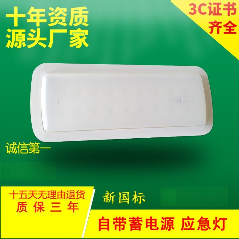 乳白色内嵌式led停电应急达3小时照明灯8w欧规EmergencyLight