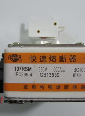 厂家直销 熔断器 RS 107RSM 500A 380V 华东特种熔断器