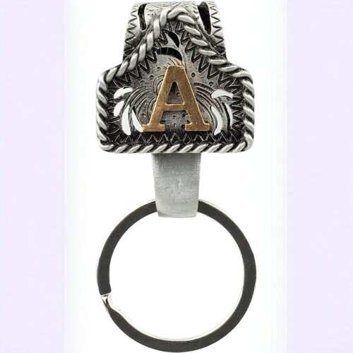 跨境新品 Handmade Cow Tag Belt Key Holder 26字母皮带钥匙支架