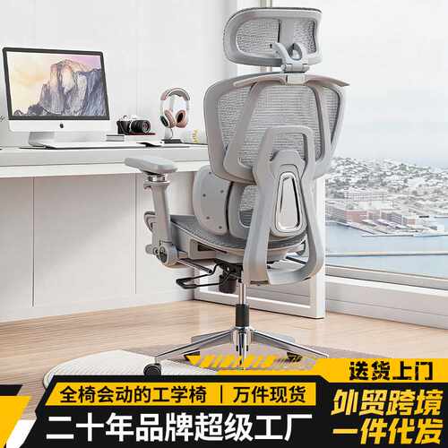 人体工学椅久坐舒适办公椅子靠背椅家用电脑椅书房电竞座椅