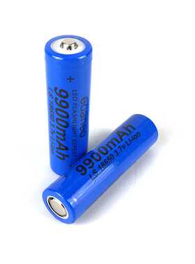 LS蓝色9900mah 18650锂电池玩具小风扇动力手电筒电动工具电池组