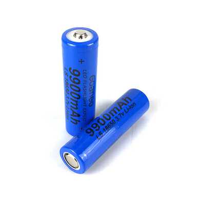 LS蓝色9900mah 18650锂电池玩具小风扇动力手电筒电动工具电池组
