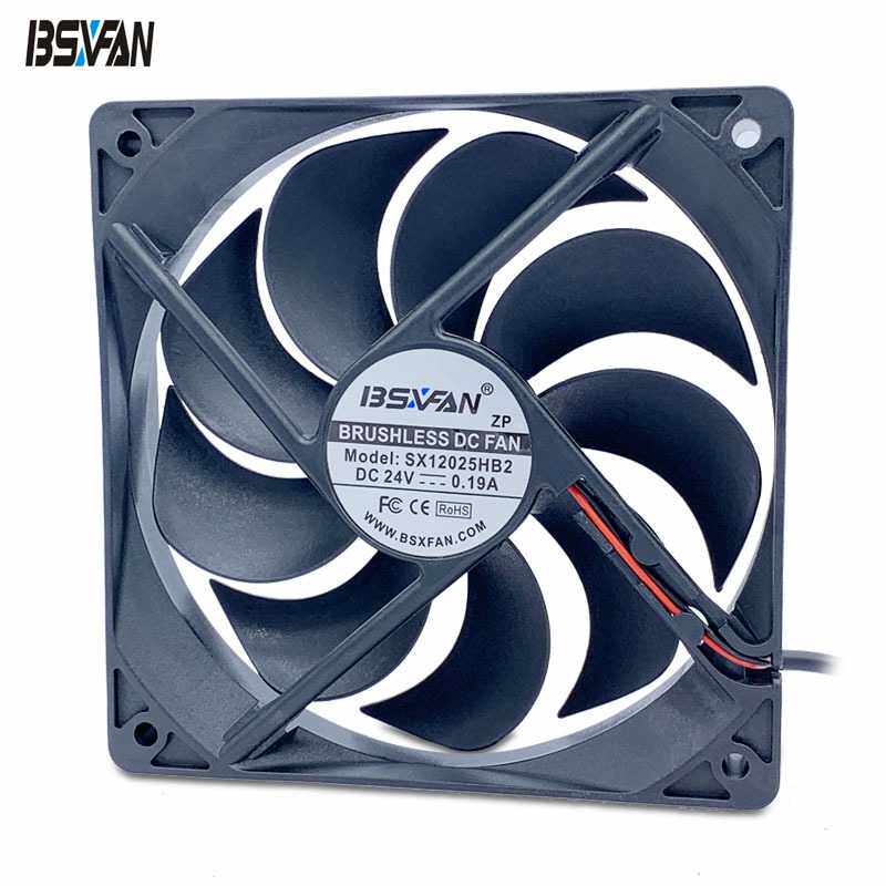 12025散热风扇 12V 24V PWM调速  高转速 吸尘器