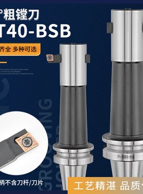 90度BSB粗镗刀柄加工中心横插式可调镗孔刀杆BT40-BSB25/30/42/50