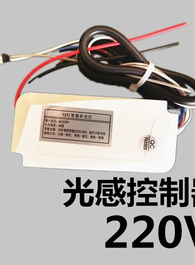 停车场车牌识别补光灯220V/12V/12W白光光感变压电源控制器监控灯