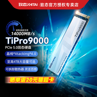 致态 TiPro9000固态硬盘1T 2TB SSD NVMe长江存储M.2台式机笔记本