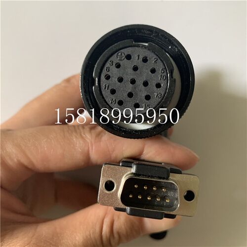 研控AS1-15B编码器线 伺服电机信号反馈线 1.5KW大功率信号连接线