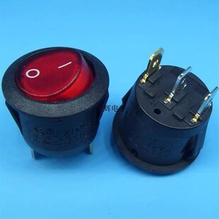 原厂大功率10A250V电火锅开关3脚2档TC-101C圆型开关JIXING银接触