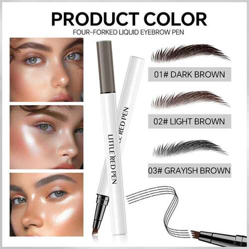 Waterproof Eyebrow Pencil Hard Tip 硬芯持妆四叉眉笔 自然染眉