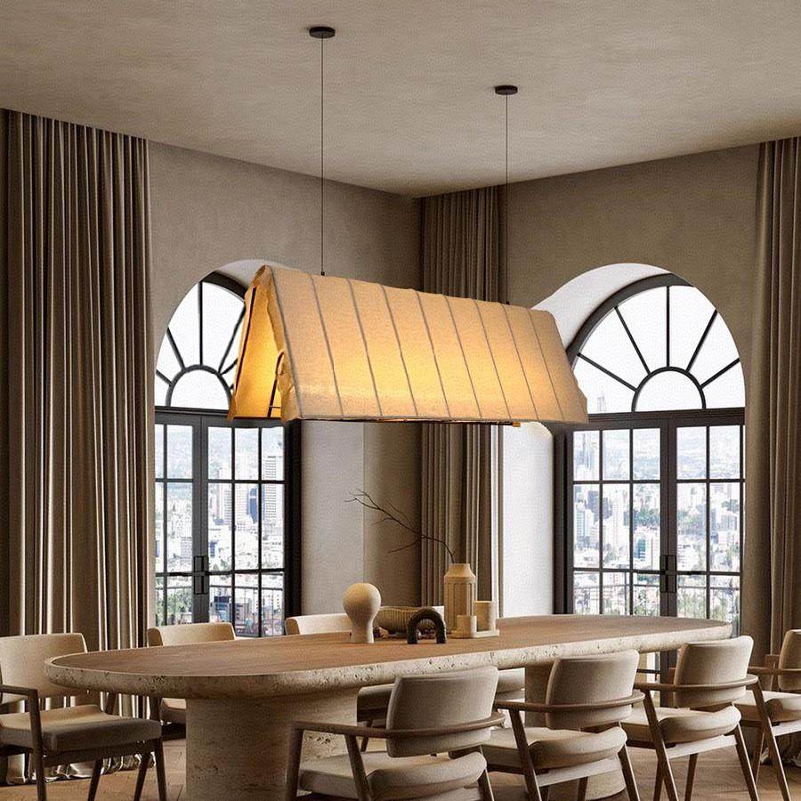 新中式长条吧台餐饮布艺吊灯酒店茶室餐厅商用咖啡奶茶店装饰灯具,家装灯饰光源,智能吊灯,淘宝优惠券,粉丝福利购,淘宝优惠卷