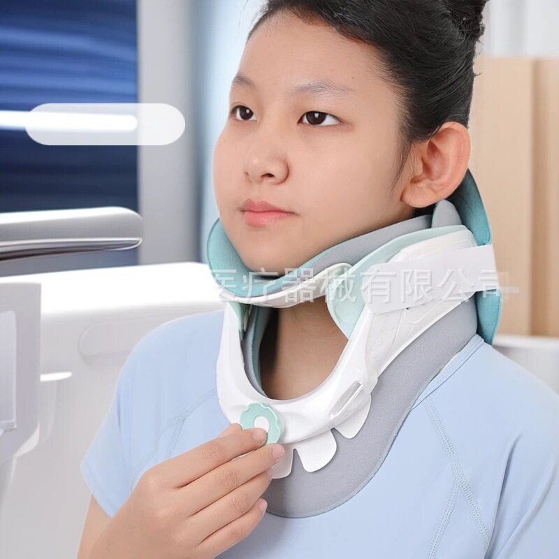 防低头颈部可调颈托固定支具旋钮调节升降颈椎脖子术后康复固定器