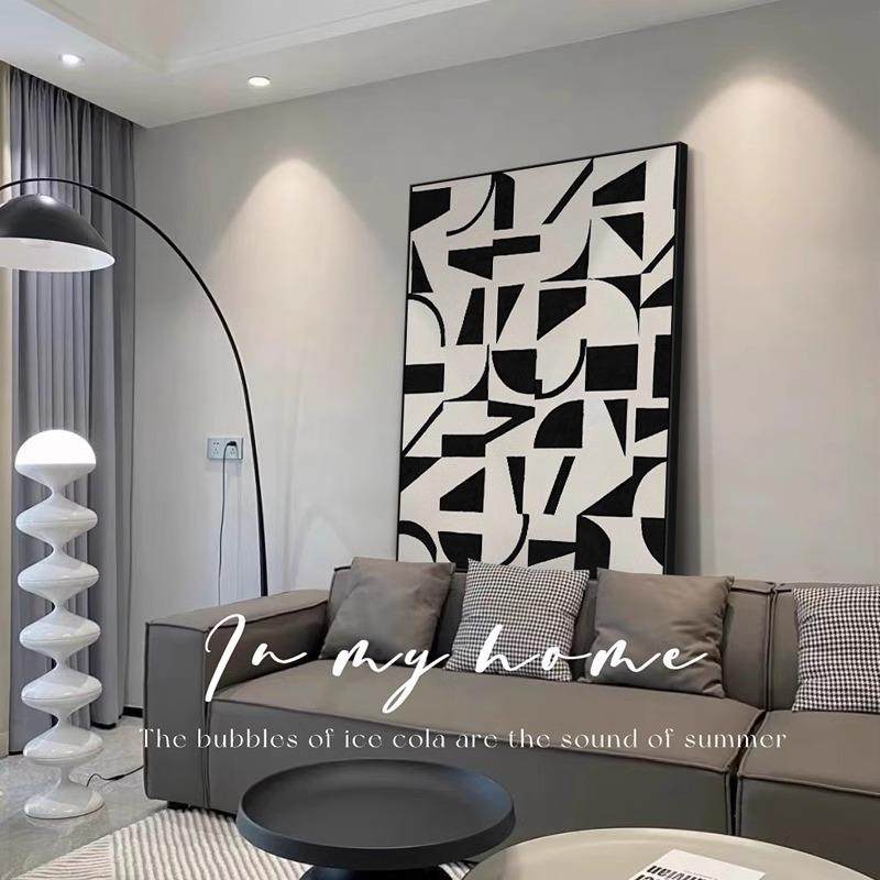 黑白客厅沙发背景墙落地挂画抽象几何艺术壁画适合大白墙的装饰画,家居饰品,现代装饰画,淘宝优惠券,粉丝福利购,淘宝优惠卷