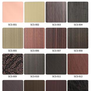 不锈钢304/201不锈钢彩色板雾面喷砂不锈钢板拉丝压花镜面彩板