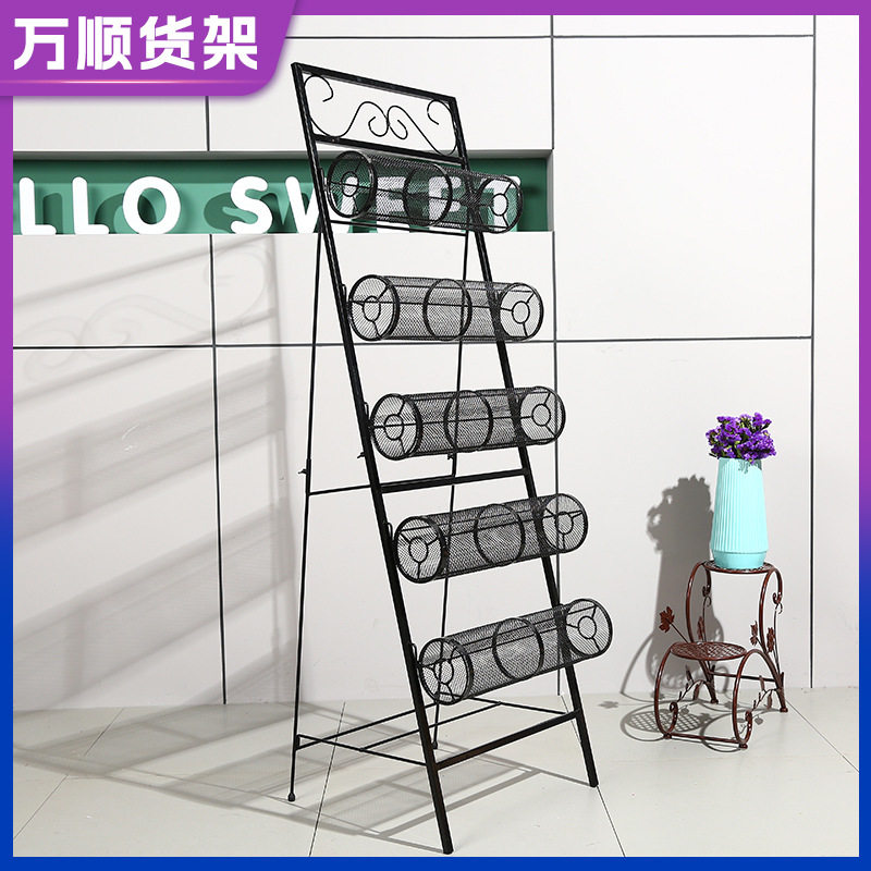 铁质发箍架头箍架单面五层铁丝架饰品店头扣展示架夜市摆摊架子