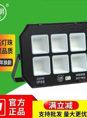 亚明照明防眩目led投光灯户外庭院防水防雨绿化厂房工地篮球场灯