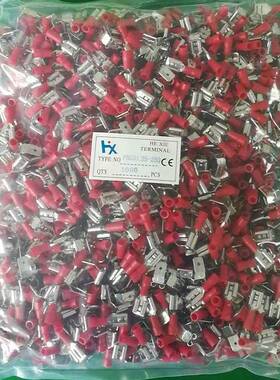 PBDD1.25/2/5.5-250冷压接线端子肩背型公母一体半绝缘线耳铜子鼻