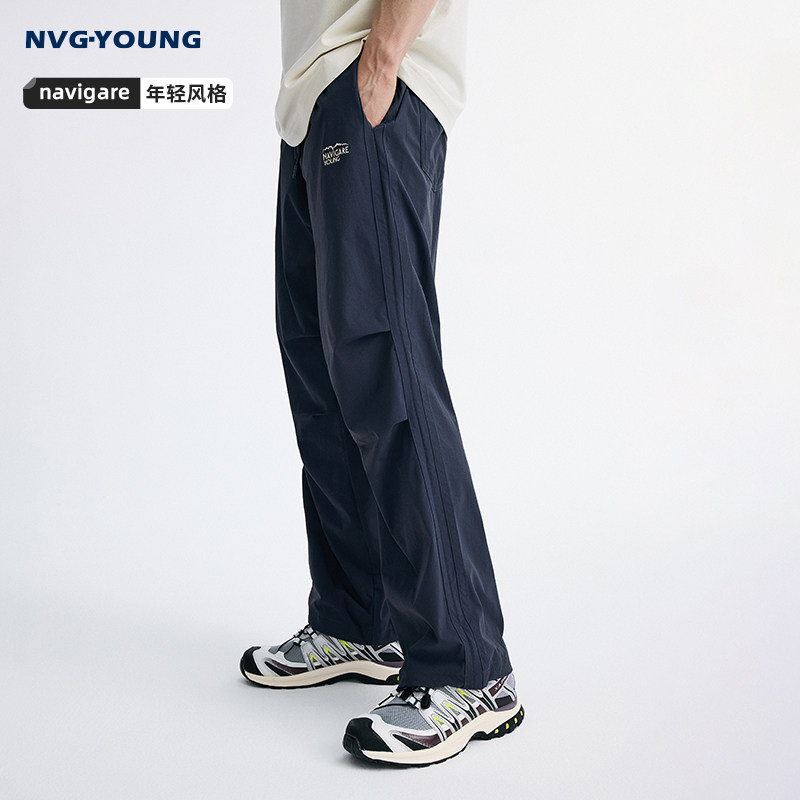 [速干]Navigare意大利小帆船夏季直筒休闲裤男士薄款宽松抽绳裤子,男装,休闲裤,淘宝优惠券,粉丝福利购,淘宝优惠卷