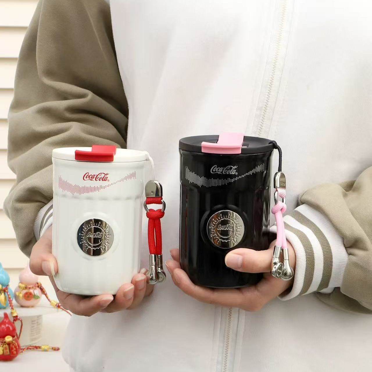 GERM可口可乐保温杯咖啡杯女生高颜值吸管水杯女情人节生日礼物,餐饮具,搅拌杯,淘宝优惠券,粉丝福利购,淘宝优惠卷